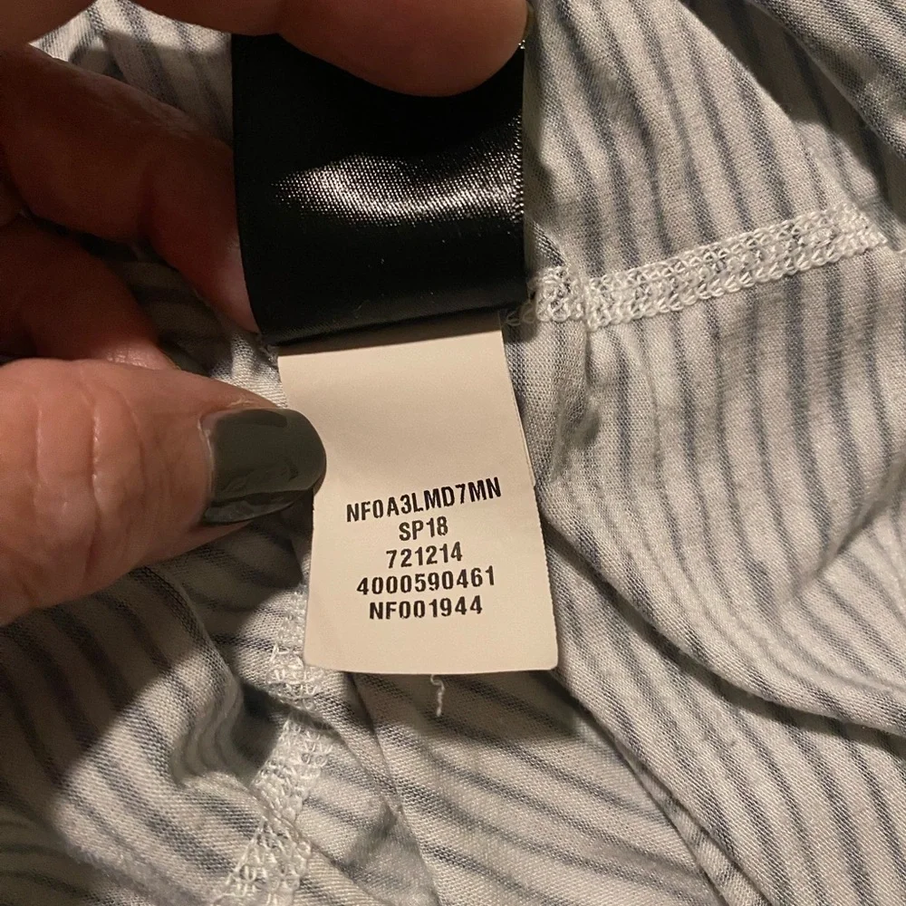 The North Face Women's White & Black Striped Short-Sleeve Tee - Picture 6 of 7